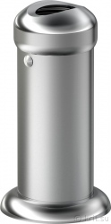 Опорная стойка отбоника с муфтой, несущий конструктив торгового отбойника для трубы диаметром 50,8 мм, миниатюра