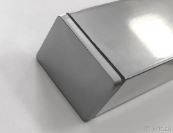 Торцевая заглушка к профилю для неподвижных стекол толщиной 8 мм, миниатюра
