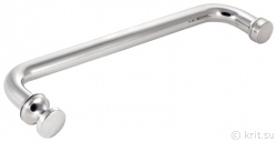 Ручка-скоба 25-275, Ручка для двери душевого ограждения, стекло 6-10 мм, отверстие в стекле 12 мм, миниатюра