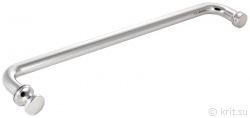 Ручка-скоба 19-425, Ручка для двери душевого ограждения, стекло 6-10 мм, отверстие в стекле 12 мм , миниатюра