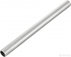 Сатинированная труба диаметром 12 мм стенка 1 мм, длина хлыста 6 м, марка AISI 304, миниатюра