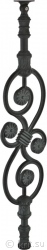 Агригенто Блэк, Балясина из магналия (Al-Mg) для лестничного ограждения c матовым черным покрытием, миниатюра