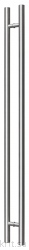 Дверная ручка-скоба, из нержавеющей сатинированной стали длиной 1500 мм и диаметром 32 мм для стеклянной двери, миниатюра