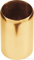 Крышка стакан 38 голд, Стакан декоративный толщиной 1,5 мм на стойку 38 мм , миниатюра