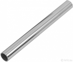 Полированная нержавеющая труба диаметром 16 мм с толщиной стенкиx 1 мм, с длиной хлыста 5 м, с зеркальной поверхностью из стали AISI 304, миниатюра